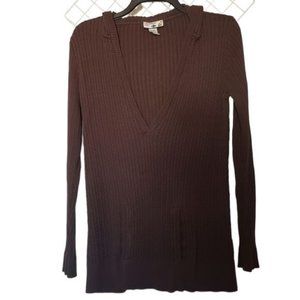 Caribbean Joe Cable Knit Hooded Sweater Size XL